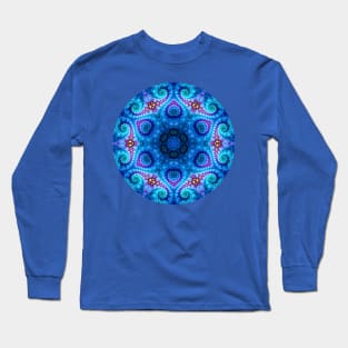 Frosty Swirl Mandala Long Sleeve T-Shirt